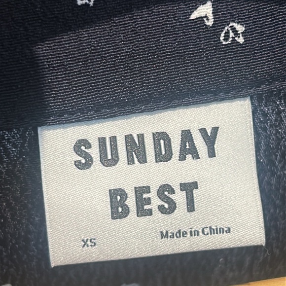 Sunday Best Navy Blue Heart Print Short Sleeves Cropped Top - Picture 6 of 16